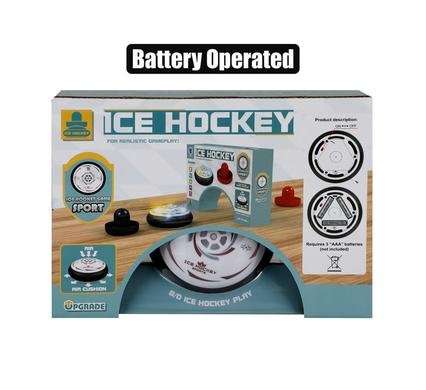 Game tabletop ice hockey puck battery operated