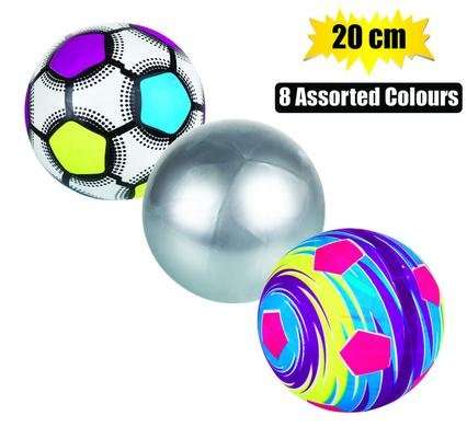 Ball plastic 20cm assorted