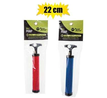BALL-PUMP PLASTIC W/VALVE+NEEDLE 22cm
