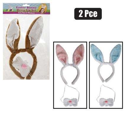 Easter bunny ears & snout set 2 Piece