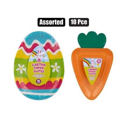 EASTER PARTY PLATES 10 Piece ASSORTED