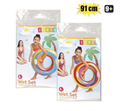 Intex tube 91cm stars/swirls assorted