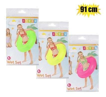 Intex swim ring 91cm neon frost assorted