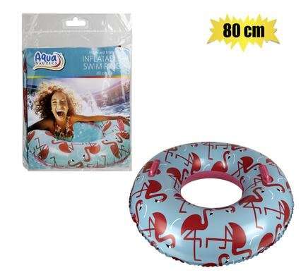 AQUANAUTICS SWIM RING FLAMINGO 80cm