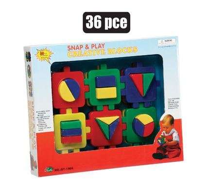 Edu blocks 36 Piece snap+play