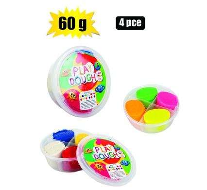 Edu play dough 60g 4 Piece tub