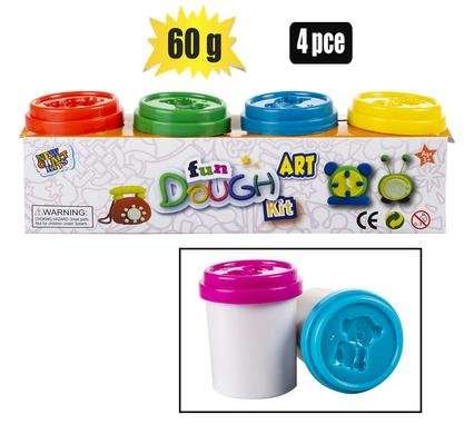 Edu play dough 60g 4 Piece