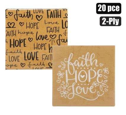 Serviettes 2ply 33cm 20 Piece kraft/h/l
