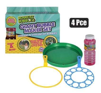 Giant bubble set with solution 4 Piece