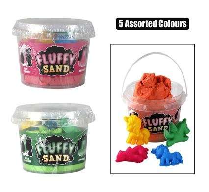 Novelty play sand tub 9cm assorted