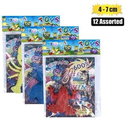 Novelty growing animals 4-7cm assorted