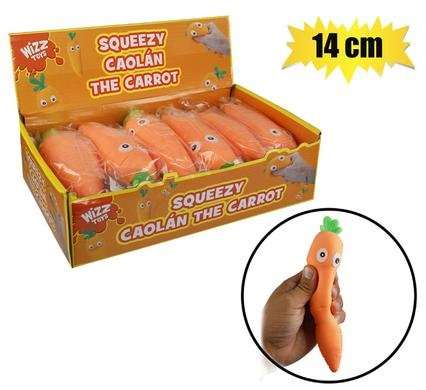 NOVELTY SQUEEZE CARROT 14cm