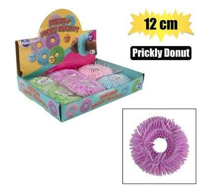 NOVELTY PRICKLY DONUT 12cm ASSORTED