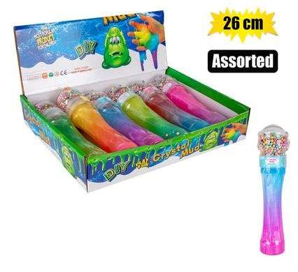 NOVELTY SLIME W/FOAM BALLS ASSORTED 26cm