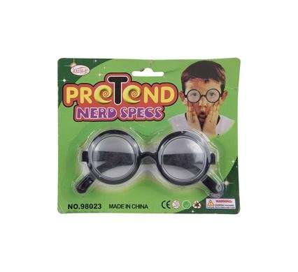 NOVELTY GLASSES NERD EYE 14cm