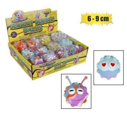 Novelty sensory bubble ball 6-9cm assorted