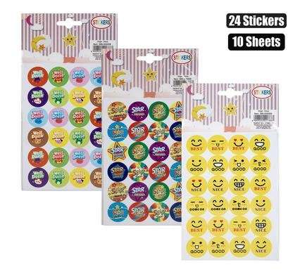 STICKER REWARDS 10 SHEET/24 PIECE