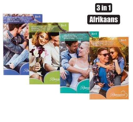 Assorted 3-in-1 Afrikaans Romance Novels