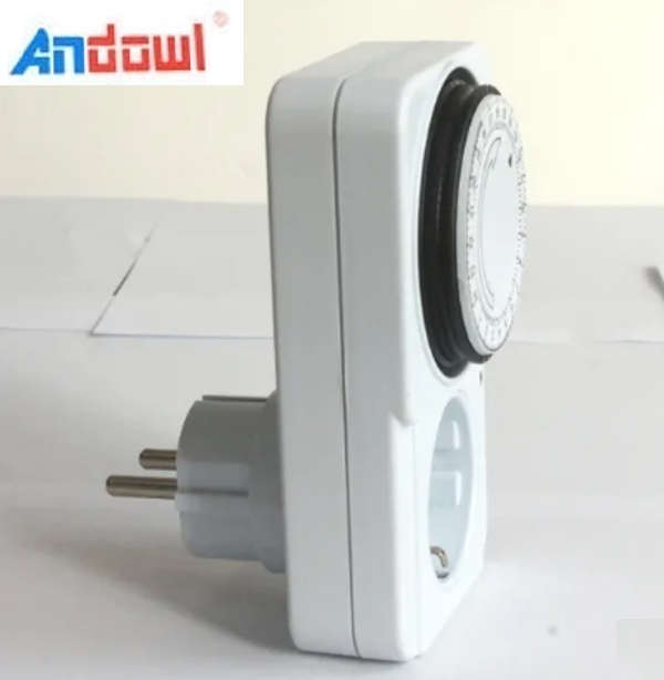 24 Hour Daily Programmable Analogue Electric Timer Plug  - Start & Stop your Electrical Devices