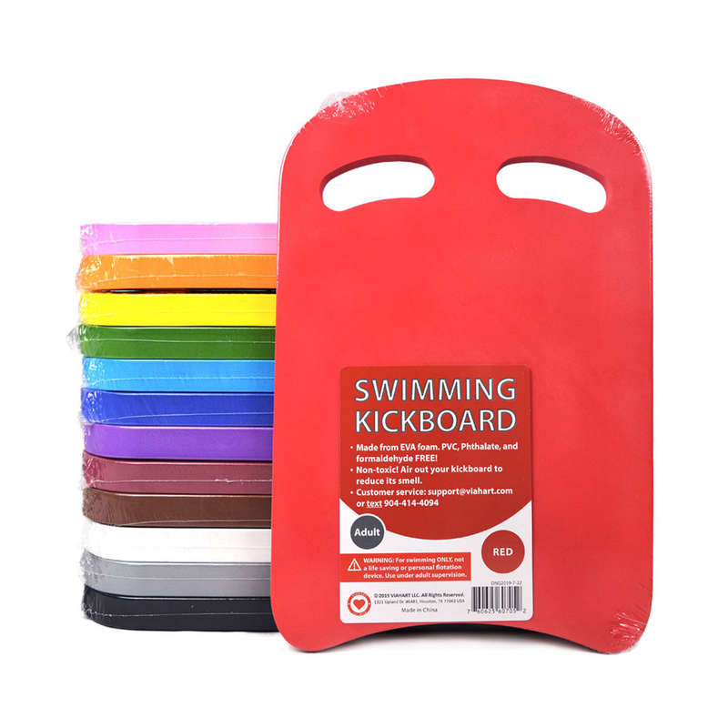 VIAHART Red Adult Foam Swimming Kickboard