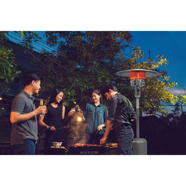 Gas Patio Heater -Alva - Powder Coated with Segmented Pole