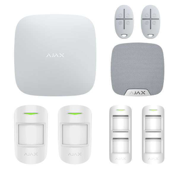 Kit# 03. Ajax Hub 2 Plus Indoor & Outdoor Alarm