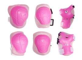 Kids protective gear pads plus free Helmet {Red}