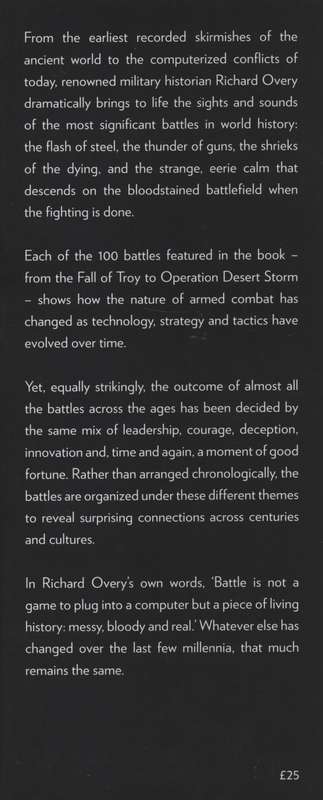A History of War in 100 Battles - Overy, Richard