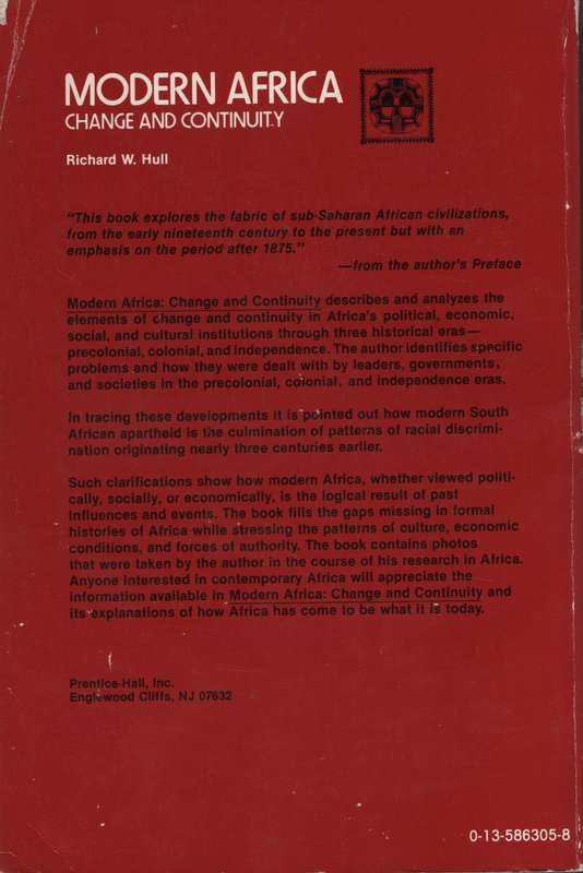 Modern Africa: Change and Continuity - Hull, Richard W.