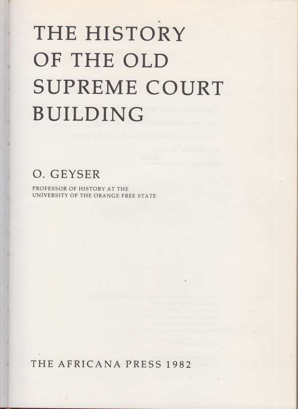 The History of the Old Supreme Court Building - Geyser, O.