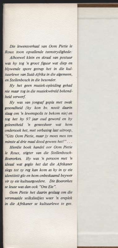 Oom Pietie en Sy Mense. Die Familiegeskiedenis van Oom Pietie le Rou - Le Roux, Willem G.