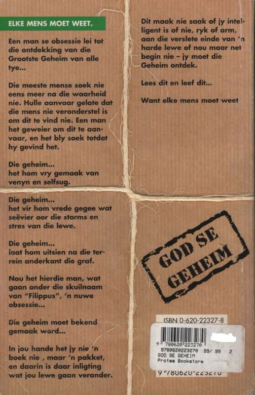 GOD SE GEHEIM - X