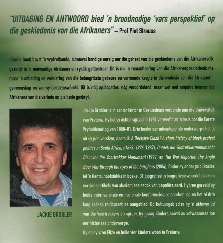 Uitdaging & Antwoord: 'n Vars Perspektief op die Evolusie van die Af - Grobler, Jackie