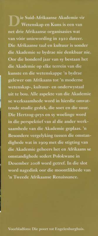 Draer van 'n Droom: Die Geskiedenis van die Suid-Afrikaanse Akademie - Kapp, Pieter
