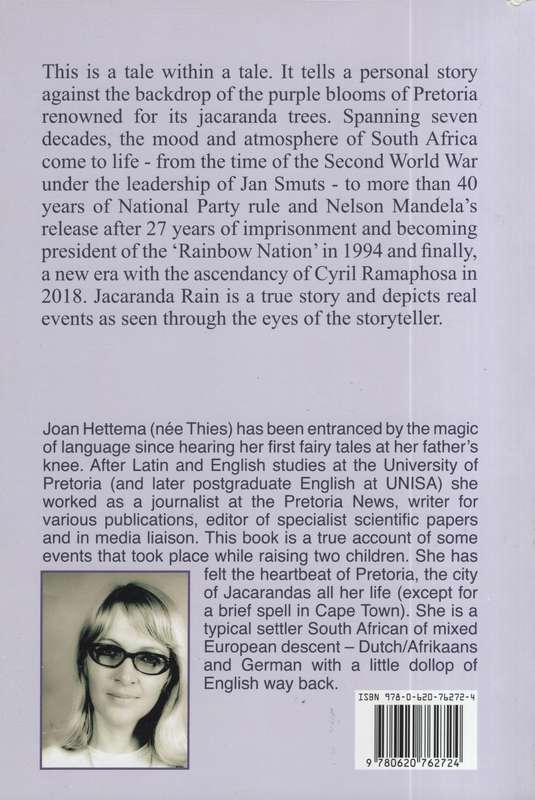 Jacaranda Rain - a South African Story - Hettema, Joan