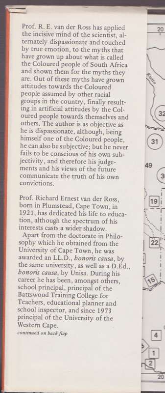 Myths and Attitudes: An Inside Look at the Coloured People - Van der Ross, R. E.