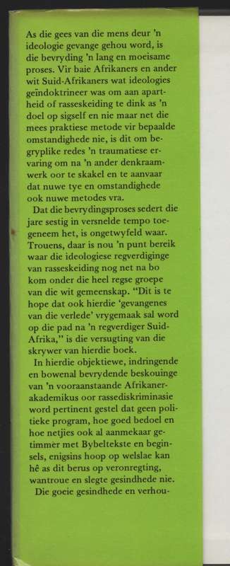 Afskeid van Apartheid: Opstelle oor Rassediskriminasie - Esterhuyse, W. P.