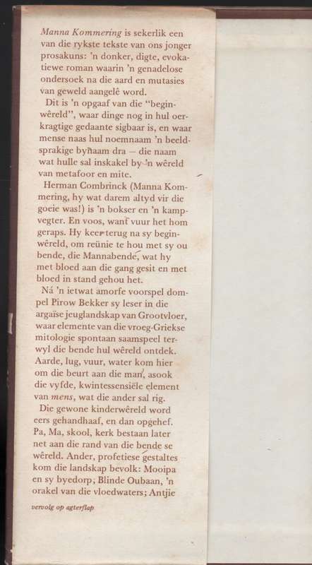 Manna Kommering - Bekker, Pirow