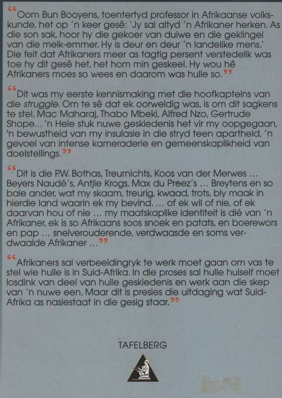 Afrikaner - Afrikaan - SLABBERT,V