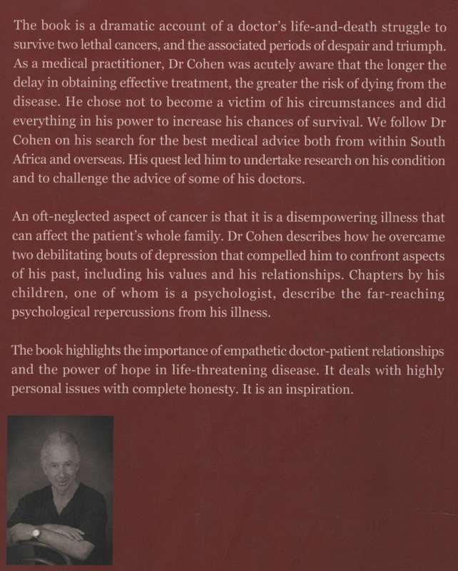 Fight of My Life: A Doctor's Battle with Cancer - Cohen, Ivan