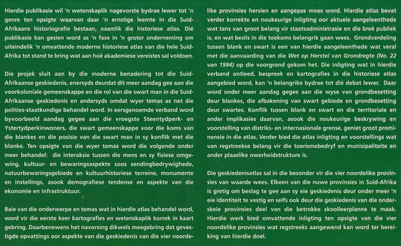 Geskiedenisatlas van Suid-Afrika: Die Vier Noordelike Provinsies - Bergh, J. S.
