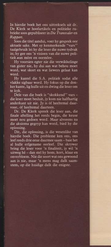 Politieke Gesprek - De Klerk, Willem