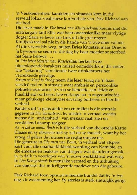 As 'n Kat se Naam Bach is en Ander Stories - Richard, Dirk