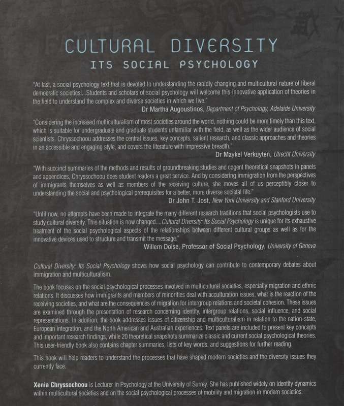 Cultural Diversity: Its Social Psychology SECONDHAND - Chryssochoou, Xenia