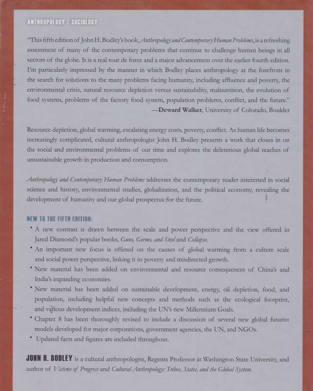 Anthropology and Contemporary Human Problems. Fifth Edition - Bodley, John H.