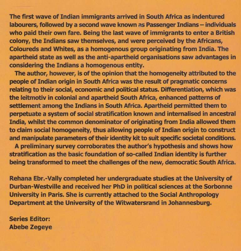 Kala Pani: Caste and Colour in South Africa - Rehana Ebr.-Vally