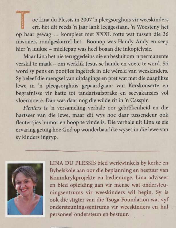 Flenters: Hoe Omgee Lewens Kan Verander - Du Plessis, Lina