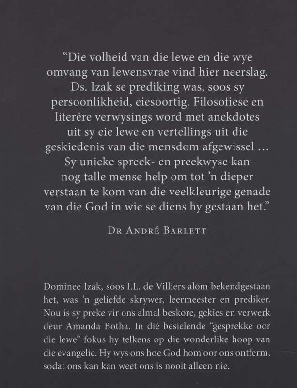 Gesprekke Oor die Lewe: Die Laaste Gedagtes van IL de Villiers - De Villiers, I. L.; Botha, A
