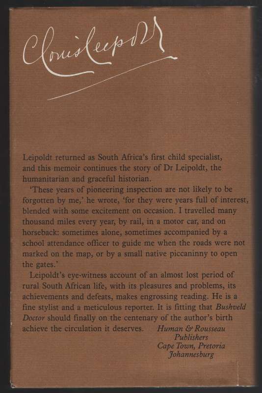 BUSHVELD DOCTOR - Leipoldt, C. Louis