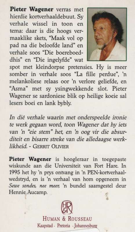 Boereboeddhiste - Wagener, Pieter